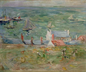 Der Hafen von Gorey auf Jersey, 1886